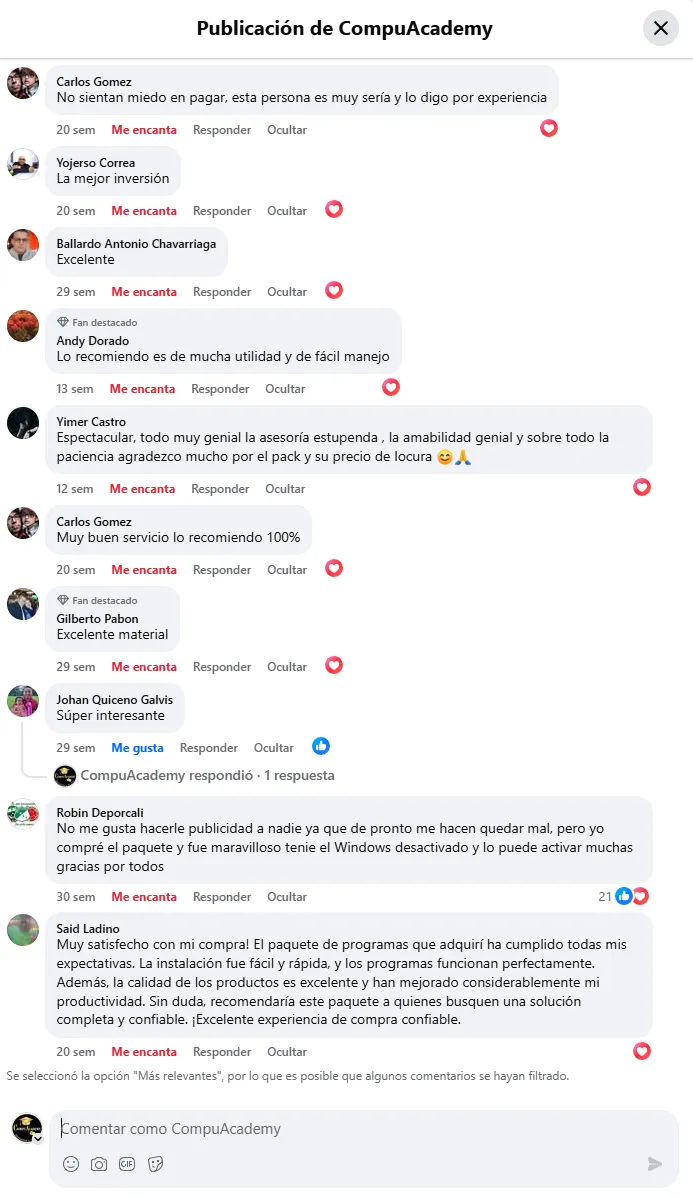 Comentario de cliente 3